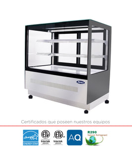 Vitrina de exhibición refrigerada de sobreponer de 70 CM 120 LTS