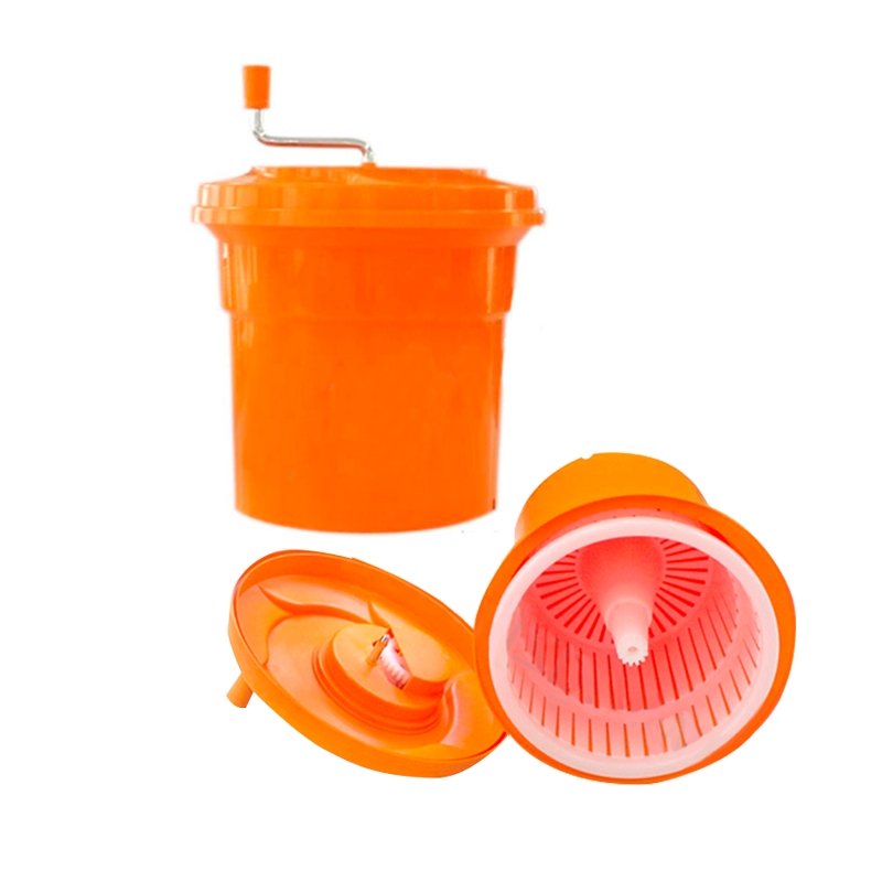Tradineur - Centrifugadora de ensalada 4 litros, plástico