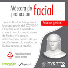 Cargar imagen en el visor de la galería, Máscara de protección facial x 10 uds - Inventto Group